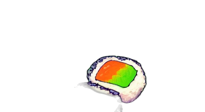 food, crown, hat, hair, concept art, 3d render, vaporwave, pixel art transparent PNG cut-out