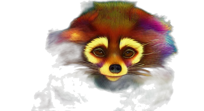 creature, animal, mask, face, photorealistic, watercolor, concept art, fantasy art transparent PNG cut-out