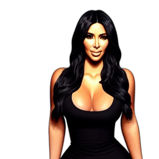 dress, photorealistic, 3d render, cartoon transparent PNG cut-out