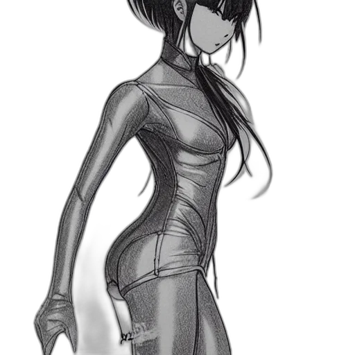 dress, robot, jacket, cyberpunk transparent PNG cut-out