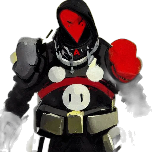 mask, robot, weapon, jacket transparent PNG cut-out