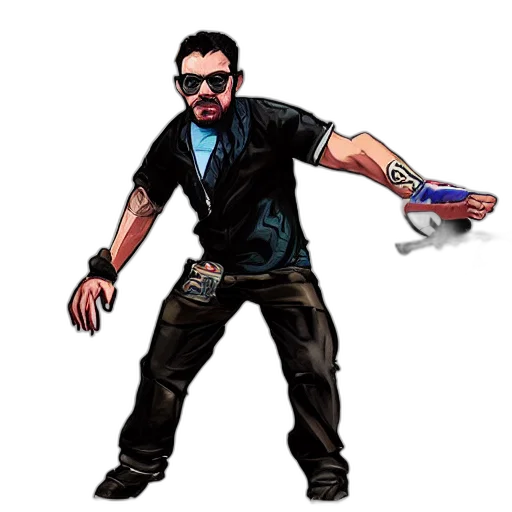 staff, weapon, comic book art, concept art, cartoon, pixel art, jacksepticeye, gta transparent PNG cut-out