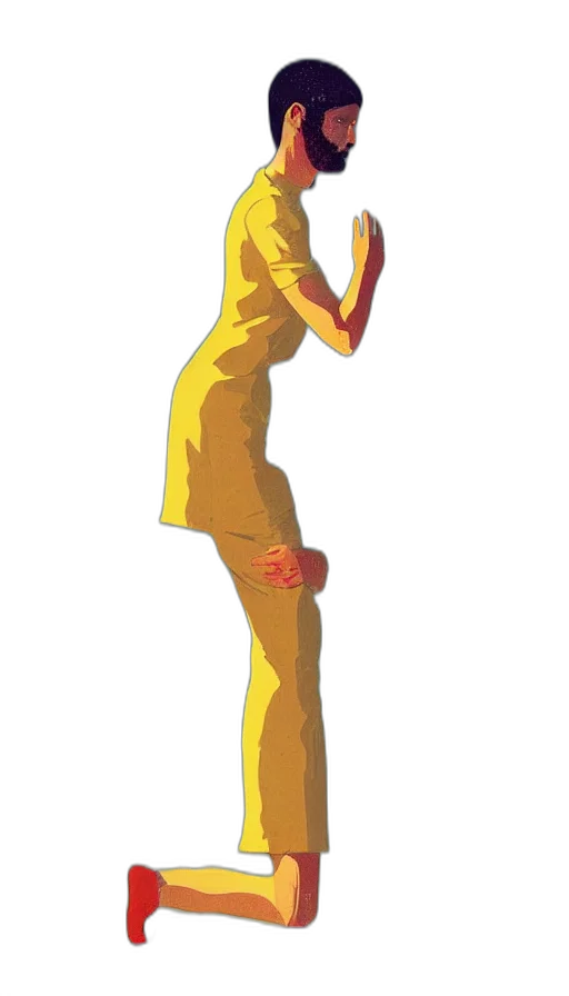 dress, staff, robot, mask, concept art, pixel art, 3d render, fantasy art transparent PNG cut-out