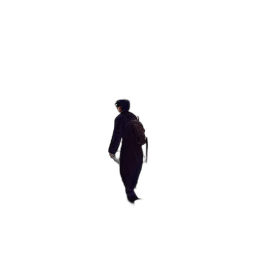 jacket, creature, robot, staff, pixel art, concept art, 3d render, photorealistic transparent PNG cut-out