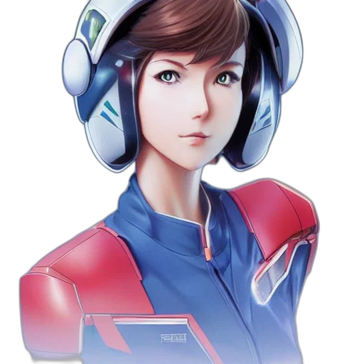 robot, face, staff, jacket transparent PNG cut-out