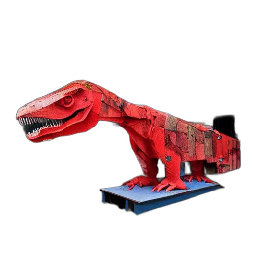 dragon, animal, robot, furniture, 3d render, concept art, photograph, tyrannosaurus transparent PNG cut-out