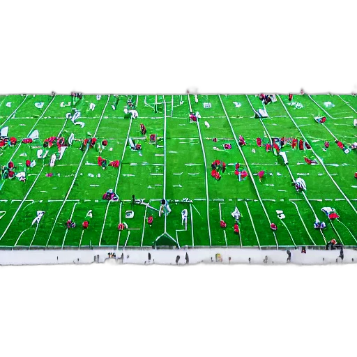 football, field, filled, players transparent PNG cut-out