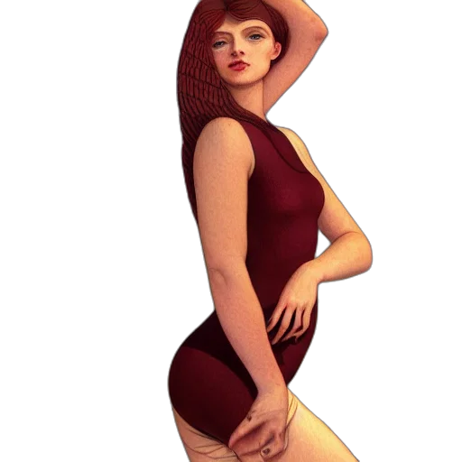 dress, hat, photorealistic, concept art transparent PNG cut-out