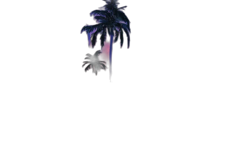 umbrella, tree, hat, weapon, vaporwave, 3d render, pixel art, concept art transparent PNG cut-out