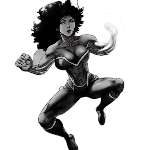 comic book art, concept art, cartoon, fantasy art transparent PNG cut-out