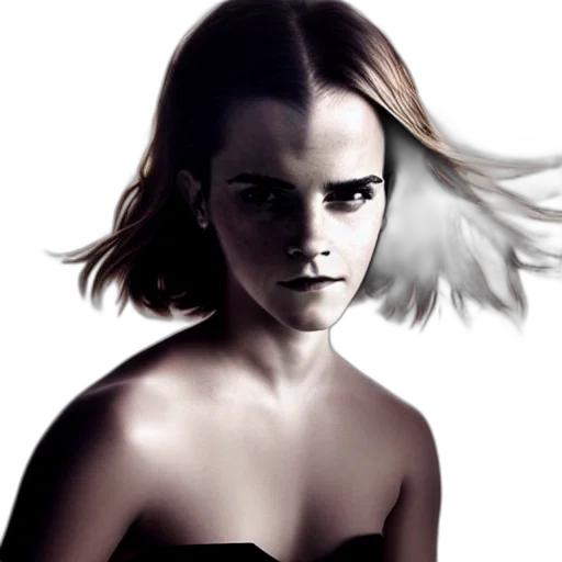 face, hair, dress, photorealistic, comic book art, concept art, fantasy art, emma transparent PNG cut-out