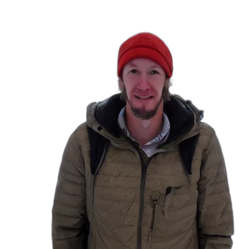staff, hat, jacket, face, 3d render, photorealistic, yannic, kilcher transparent PNG cut-out