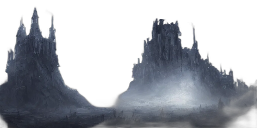 dragon, sword, crown, concept art, fantasy art, watercolor, photorealistic, fog transparent PNG cut-out