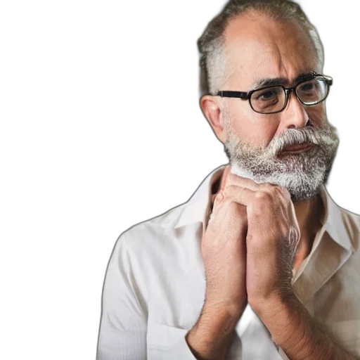 mask, staff, face, professor, short, beard, eyeglasses, having transparent PNG cut-out