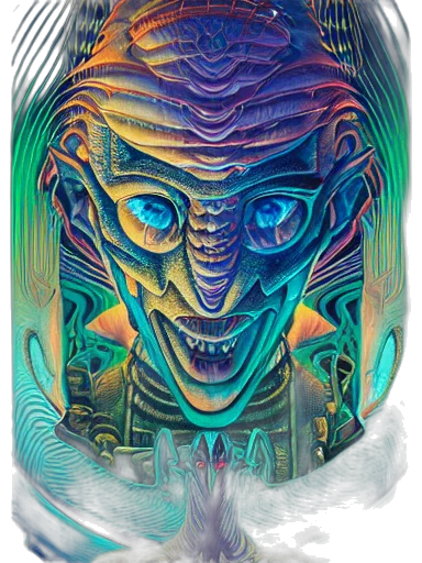 mask, face, creature, robot, concept art, fantasy art, comic book art, cyberpunk transparent PNG cut-out