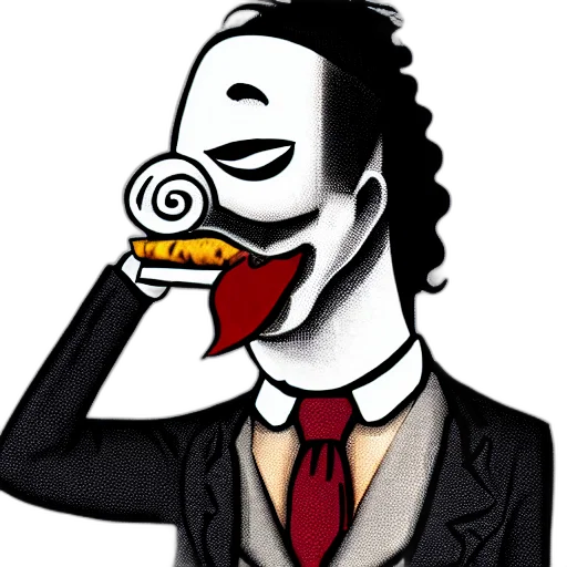 mask, food, face, staff, cartoon, comic book art, concept art, pixel art transparent PNG cut-out