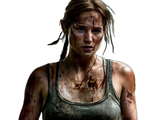 face, weapon, photorealistic, concept art transparent PNG cut-out