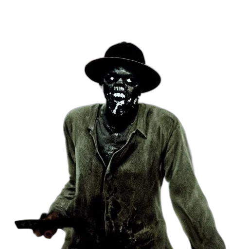 mask, staff, weapon, hat, concept art, comic book art, 3d render, samuel transparent PNG cut-out