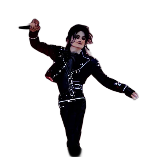 jacket, photorealistic, 3d render, concept art, michael, jackson, performing, lollapalooza transparent PNG cut-out