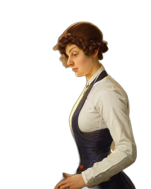 staff, dress, hat, jacket transparent PNG cut-out