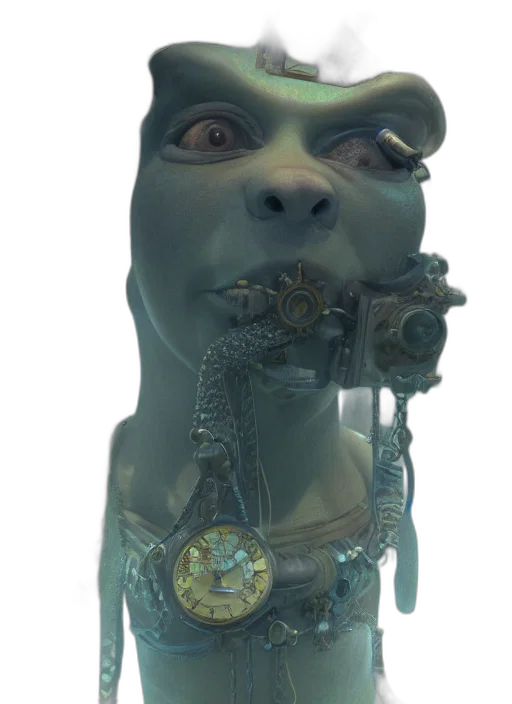 robot, jewelry, mask, face transparent PNG cut-out