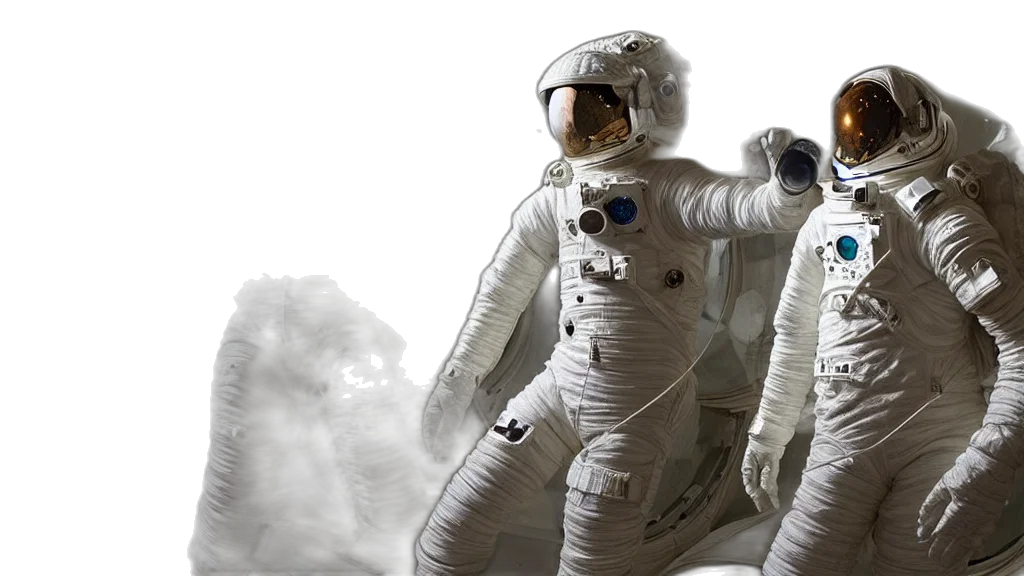 concept art, outer space, single, astronaut transparent PNG cut-out