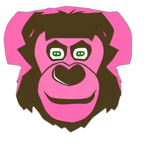 animal, mask, face, creature, cartoon, concept art, 3d render, pixel art transparent PNG cut-out