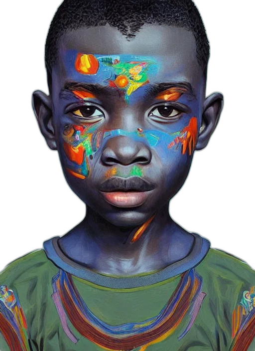 face, mask, photorealistic, oil painting, watercolor, concept art, outer space, colorful transparent PNG cut-out