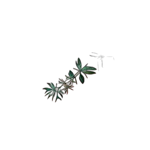 jewelry, tree, weapon, 3d render, green, tatoo, chamomille, plants transparent PNG cut-out