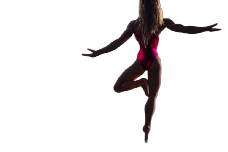 dress, 3d render, neon, gymnast, girl, fantasy, painting, ultra transparent PNG cut-out