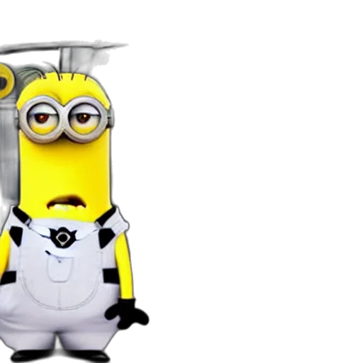 staff, robot, 3d render, cartoon, concept art, photorealistic, minions, sighted transparent PNG cut-out