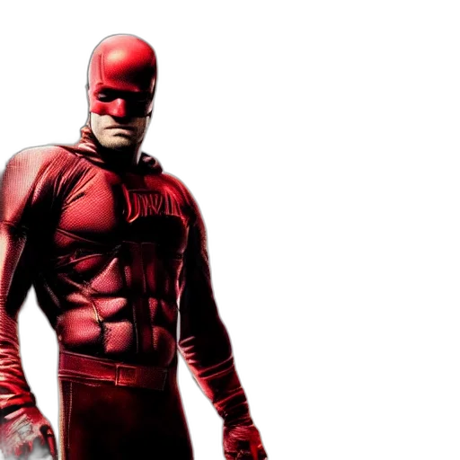 comic book art, concept art, red, zack transparent PNG cut-out