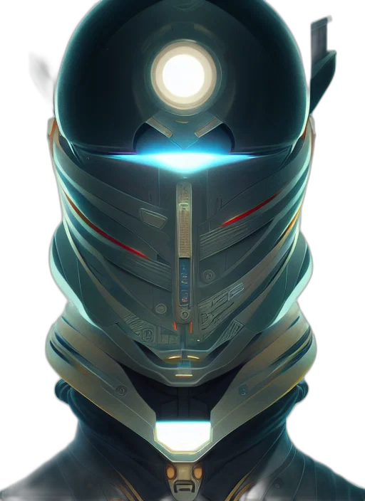 robot, face, weapon, sword transparent PNG cut-out