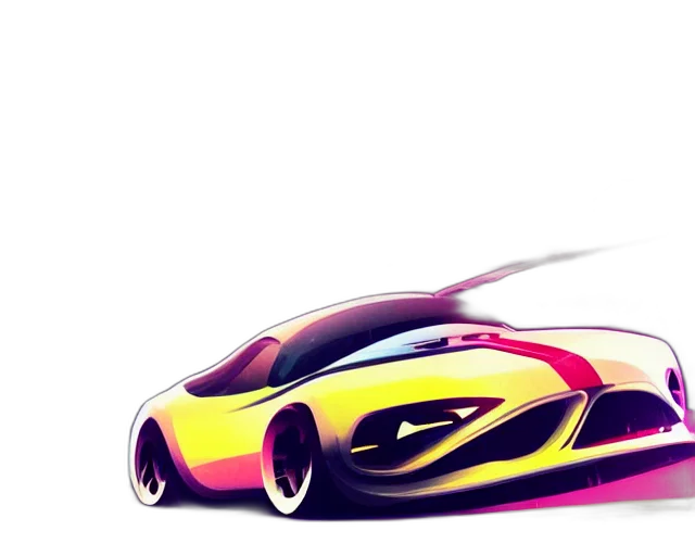 car, concept art, 3d render, photorealistic transparent PNG cut-out
