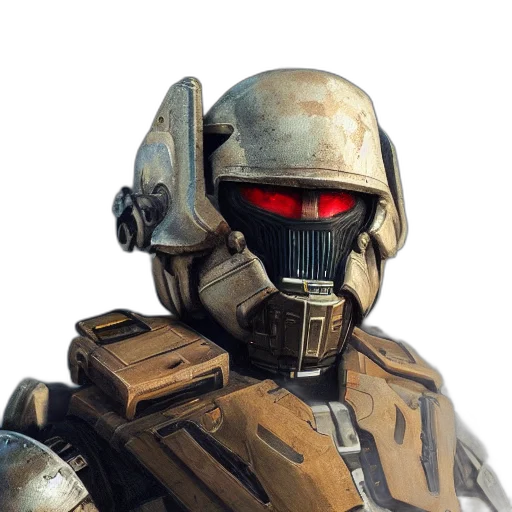 robot, mask, face, weapon transparent PNG cut-out