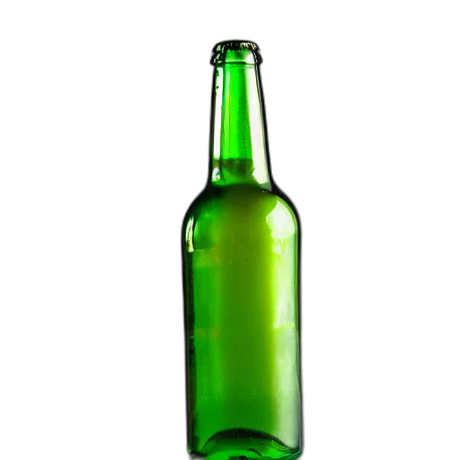 bottle, weapon, crown, food, 3d render, photorealistic, green, empty transparent PNG cut-out