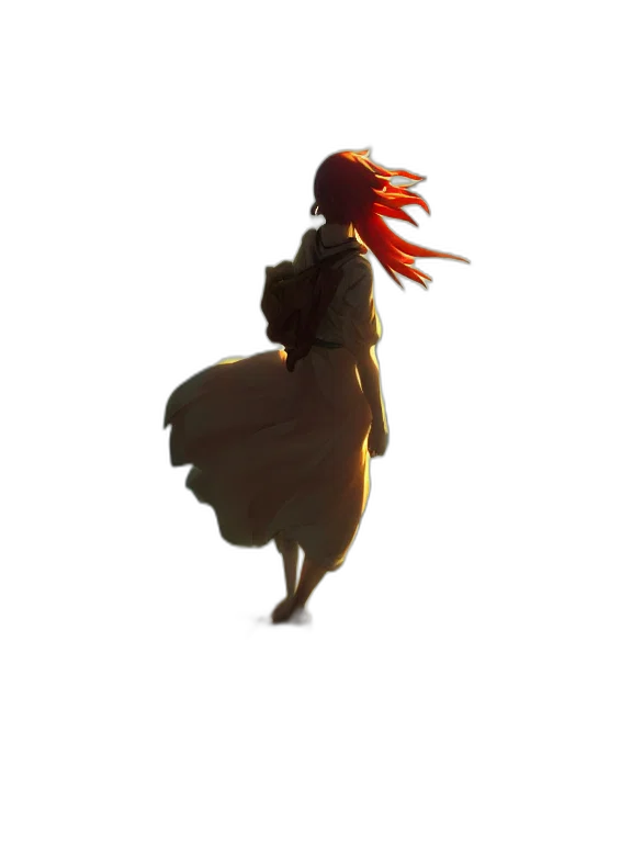dress, hair, animal, creature transparent PNG cut-out