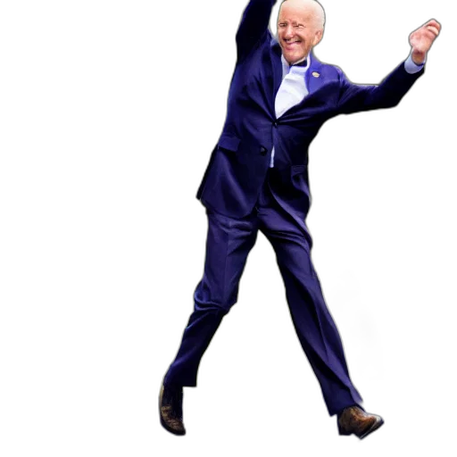 jacket, shoes, staff, creature, biden, using, his, super transparent PNG cut-out