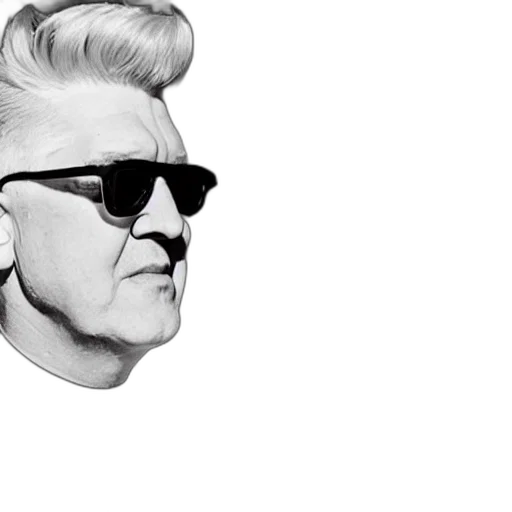 face, hair, cartoon, photorealistic, concept art, 3d render, david, lynch transparent PNG cut-out