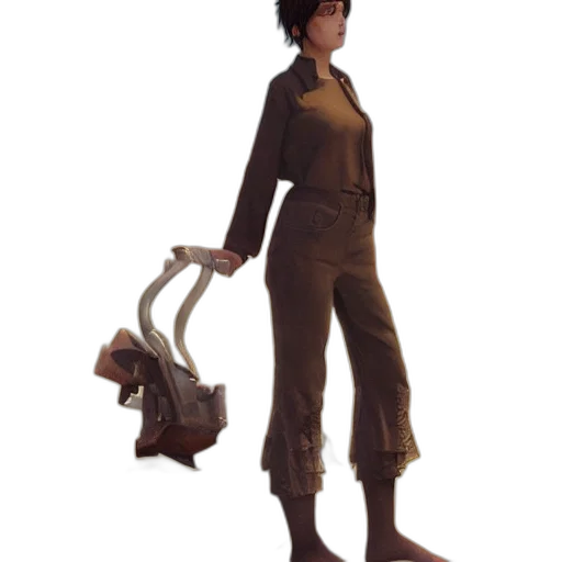 staff, weapon, robot, jacket transparent PNG cut-out