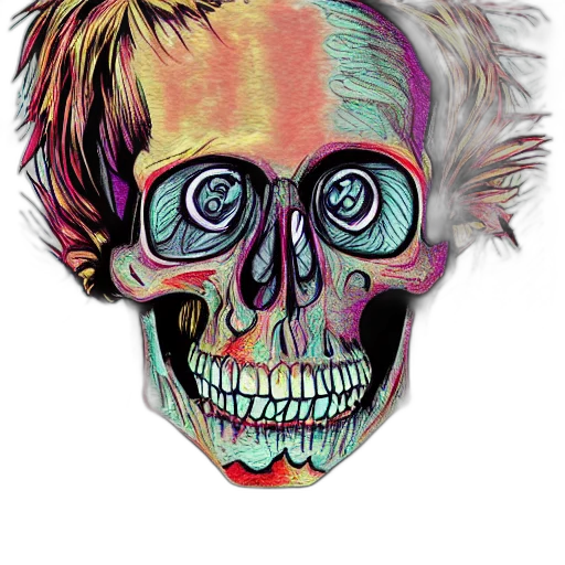 mask, face, jacket, watercolor, cartoon, concept art, photorealistic, neon transparent PNG cut-out