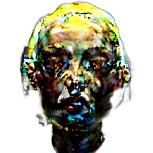 face, mask, robot, crown, photorealistic, concept art, 3d render, pixel art transparent PNG cut-out