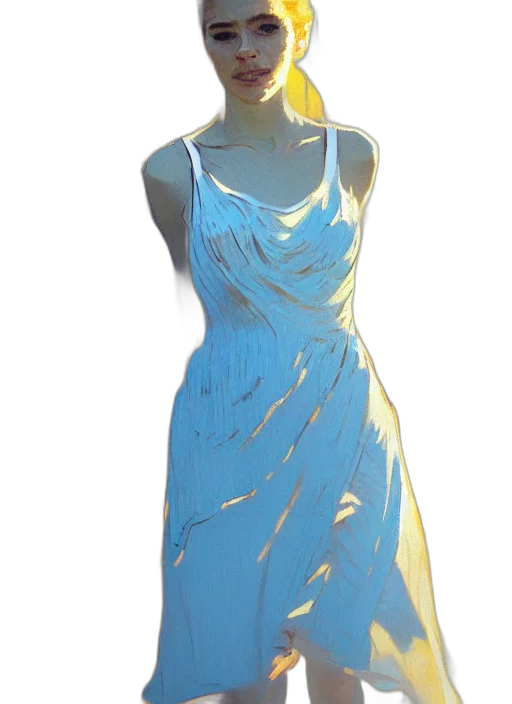 dress, jewelry, staff, concept art transparent PNG cut-out