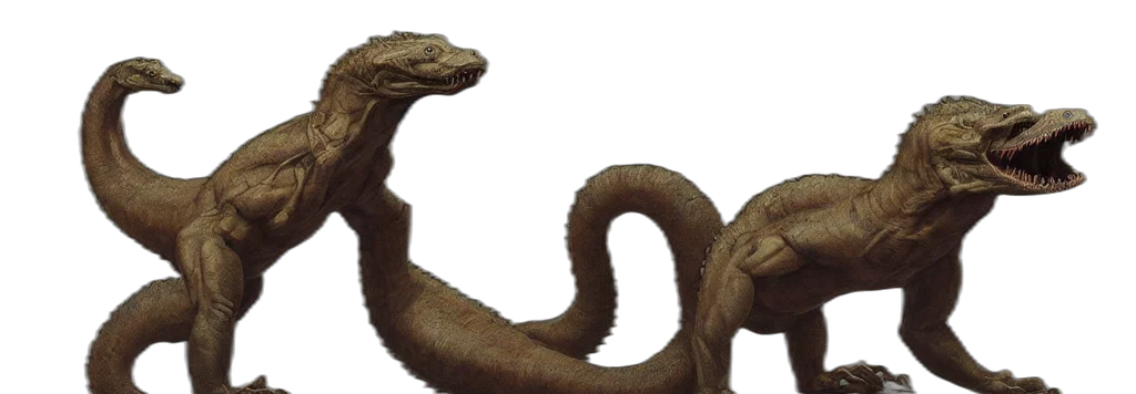 dragon, creature, animal, staff transparent PNG cut-out