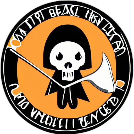 staff, pixel art, vector, illustration, cute, grim, reaper, big transparent PNG cut-out