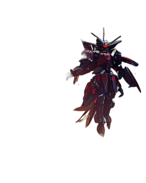 robot, weapon, staff, dragon, concept art, 3d render, pixel art, fantasy art transparent PNG cut-out