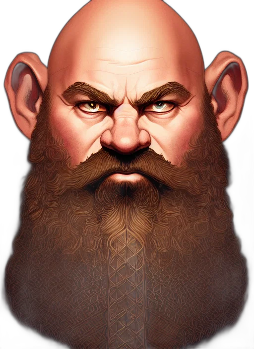face, fantasy art, concept art, photorealistic, 3d render, symmetry, dungeons, dragons transparent PNG cut-out
