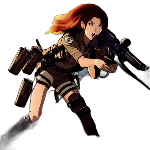 weapon, concept art, anime, pixel art, cartoon, instagram, scarlett, johansson transparent PNG cut-out