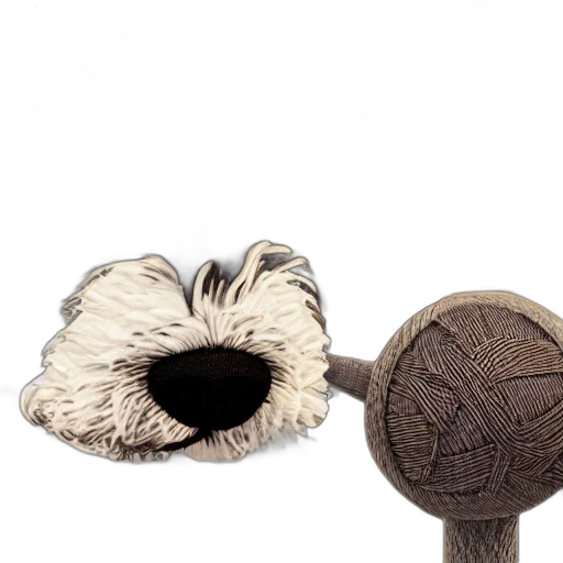 staff, hat, animal, jewelry, 3d render, closeup, photorealistic, illustration transparent PNG cut-out