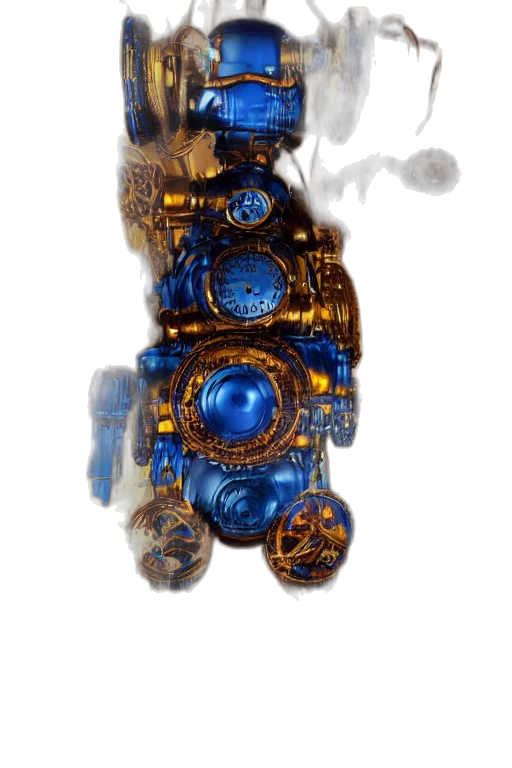 robot, jewelry, staff, crown, concept art, 3d render, fantasy art, outer space transparent PNG cut-out
